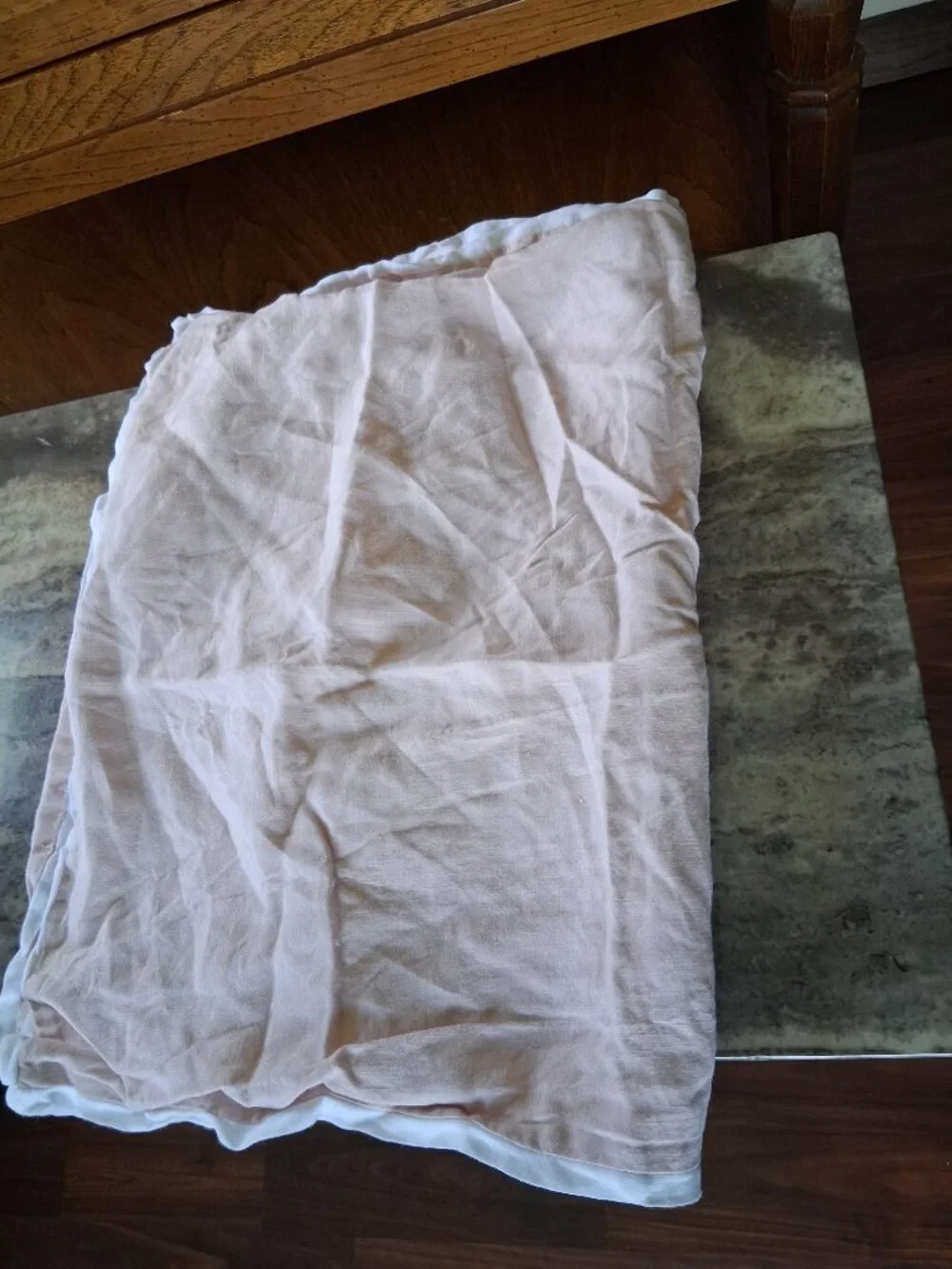 Pottery Barn Belgian Flax Linen Double Flange Soft Rose F/Q Duvet Cover Set